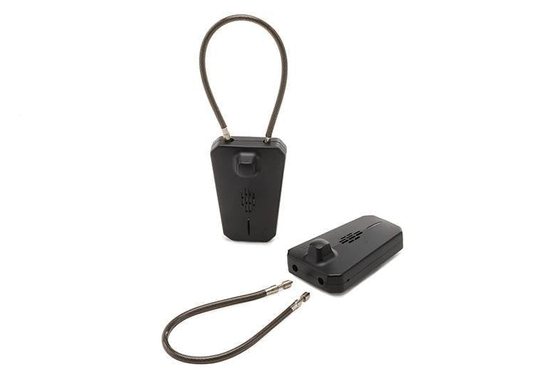Jämäkkä vaijerihälytin arvokkaisiin laukkuihin yms. tuotteisiin. Black Super RF 3-Alarm 17cm (10kpl) #T322/3A-170