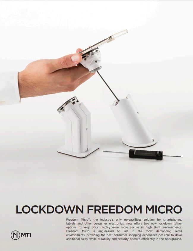 MTI  esillepanosuojaus, FREEDOM MICRO UM – Järjestelmän työkalu, kaksipuolinen #003-0100-00