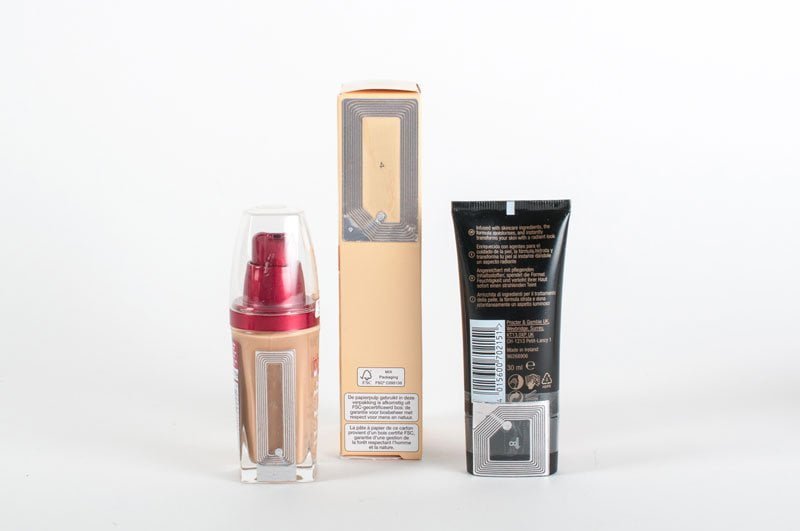 Nedap läpinäkyvä tuotesuojaetiketti kosmetiikkatuotteille. Tarrahälytin RF NT3057/ Kirkas/ (1000kpl rulla) #5284775